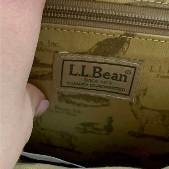 VTG Womens L.L. Bean Brown Leather Small Backpack Purse - Picture 5 of 5